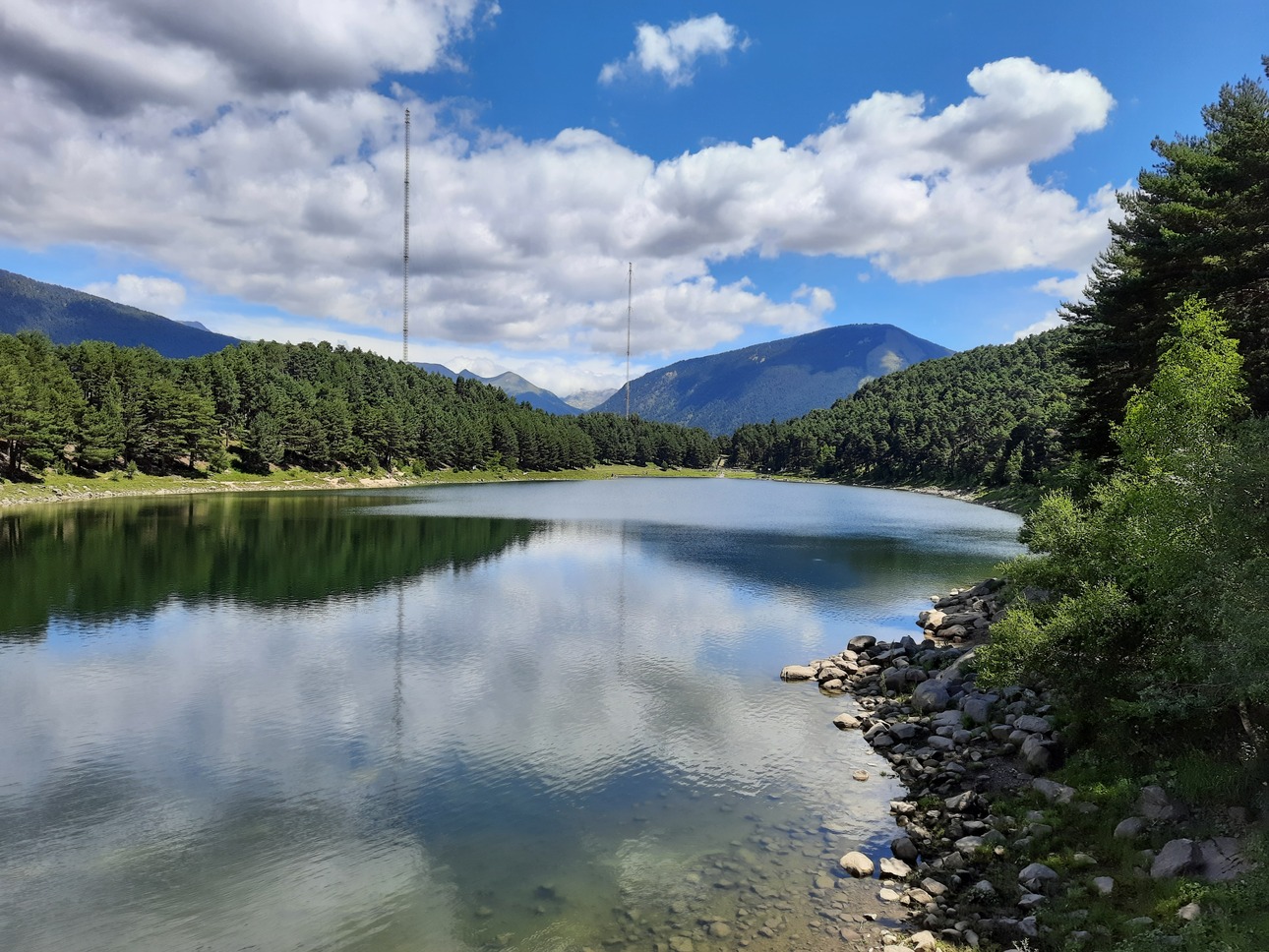 Lago de Engolasters en Escaldes-Engordany